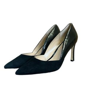 Elegant Black and Gold Heels